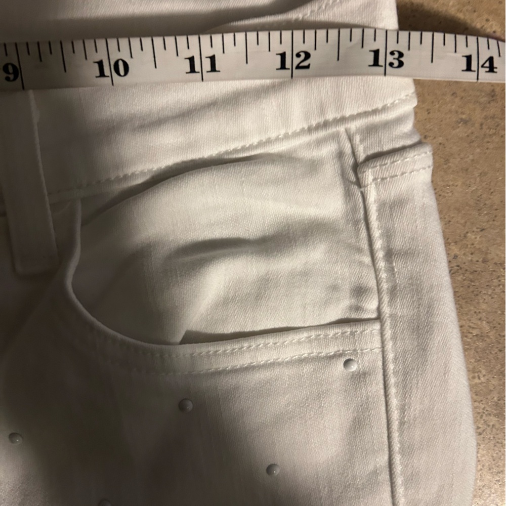J Brand White Ankle Jeans with Studs - Picture 8 of 10